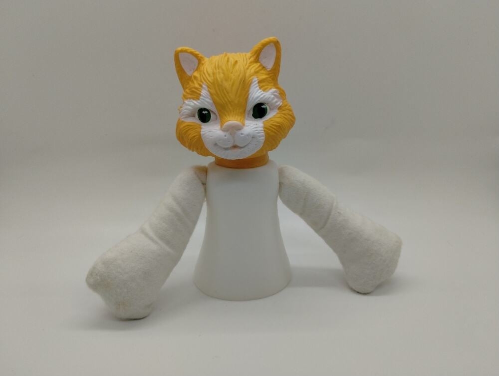Vtg 5 3/4" Air Freshener Doll by Fibre Craft 3029 Barnyard Friends Kitty Cat